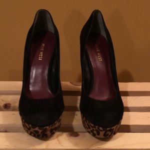 Nine West Cheetah print Wedge heels